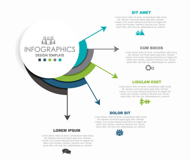 データの場所を含むインフォグラフィック デザイン テンプレート。ベクターの図。 - 五つ点のイラスト素材／クリップアート素材／マンガ素材／アイコン素材