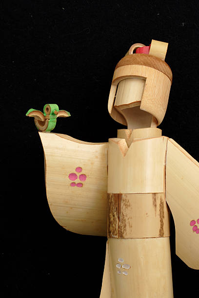 Japanese Bamboo Doll stock photo