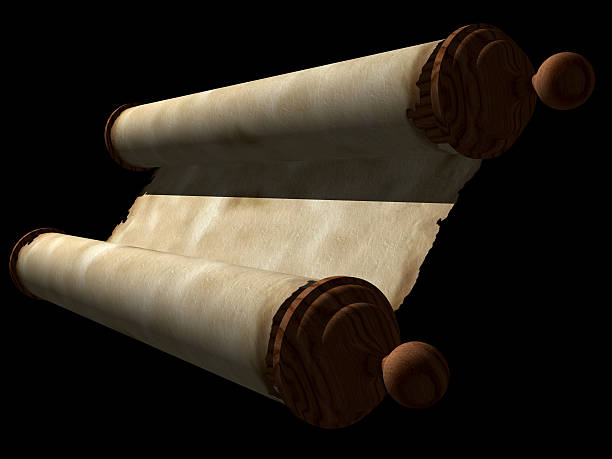 Ancient Scroll stock photo