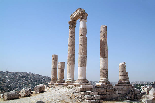 Amman Citadel stock photo