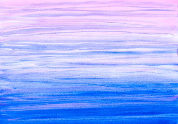 istock Abstract watercolor background of sea waves in blue color. 1404676401