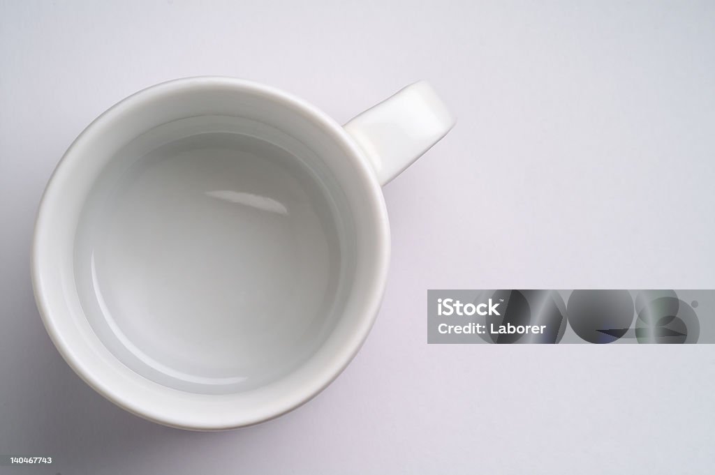 Empty coffee cup Breakfast Stock Photo