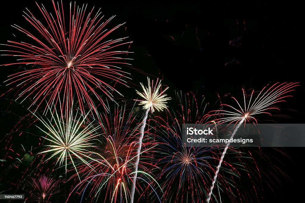 Feuerwerk Grand Finale - Lizenzfrei 4. Juli Stock-Foto