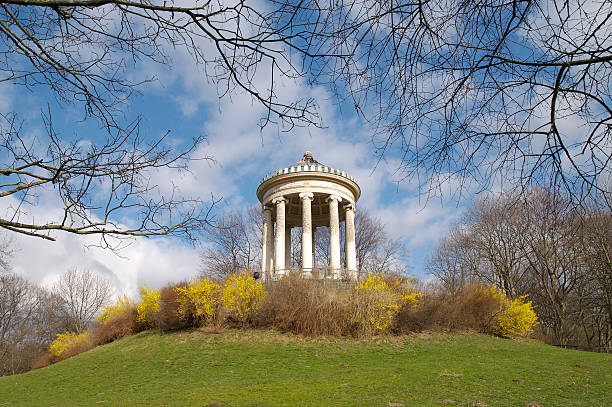 Munich Park Columns stock photo