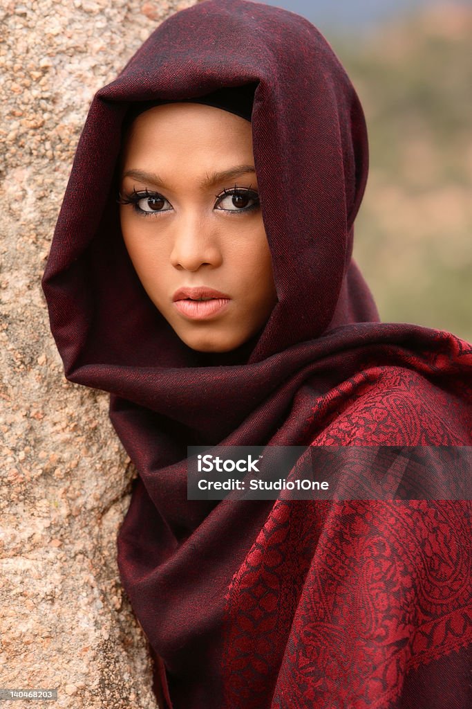 이슬람 여자아이 - 로열티 프리 눈-신체 부분 스톡 사진