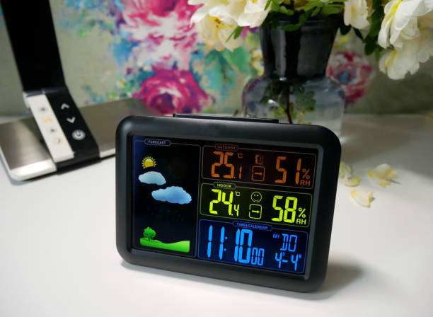 istock Home weather station in the interior. 1404683282