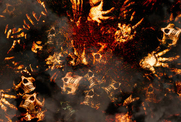 istock ghost hand with skull for Halloween Festival 1404686120