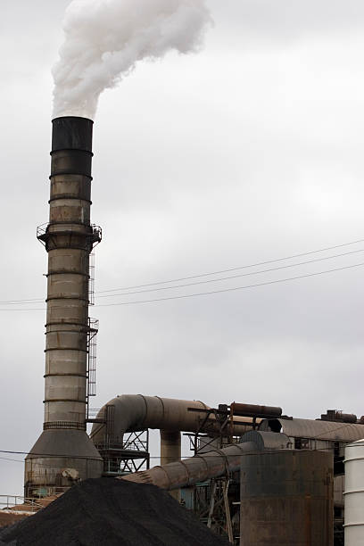 istock Sugarcane refinery and smokestack 140468797