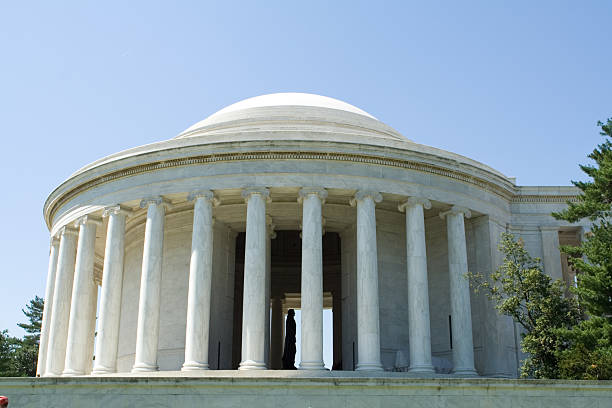 istock Jefferson Memorial Columns Washington DC, USA, Blue Sky 140468812