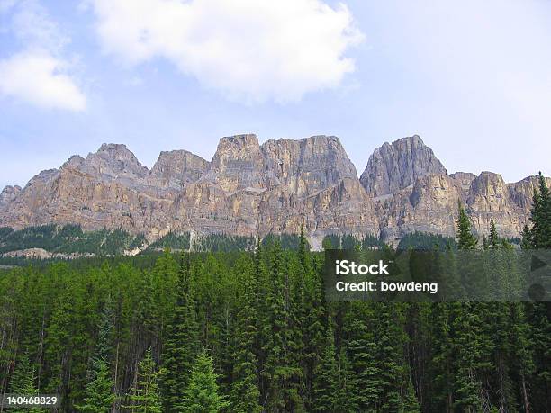 Castle Mountain Stock Photo - Download Image Now - Alberta, Banff, Banff National Park