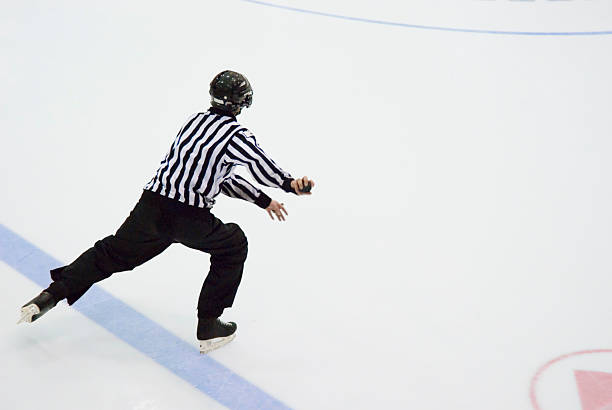 Hockey Referee stock photo