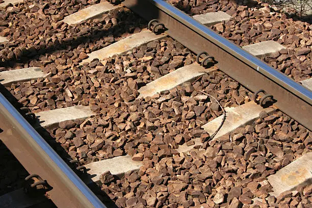 Close up of a railwaytrack