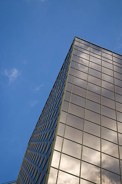 istock Business building with golden-reflex windows 140469590