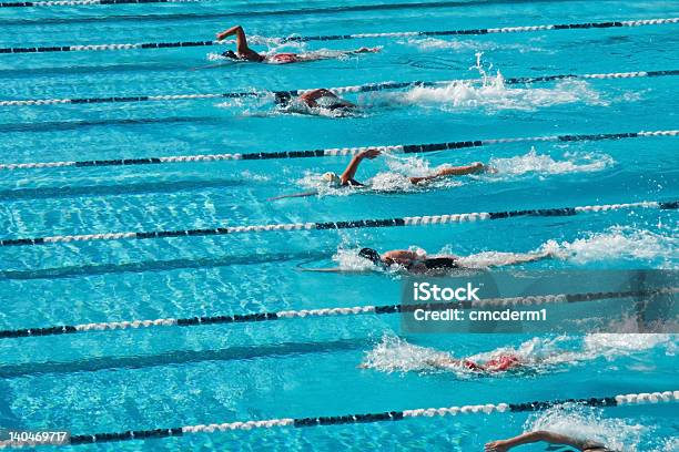 Competitive Swimming Stock Photo - Download Image Now - Swimming, Sport, Competition