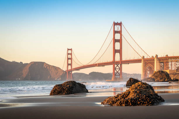 istock Golden Gate Bridge at Sunset from Baker Beach 1404698938
