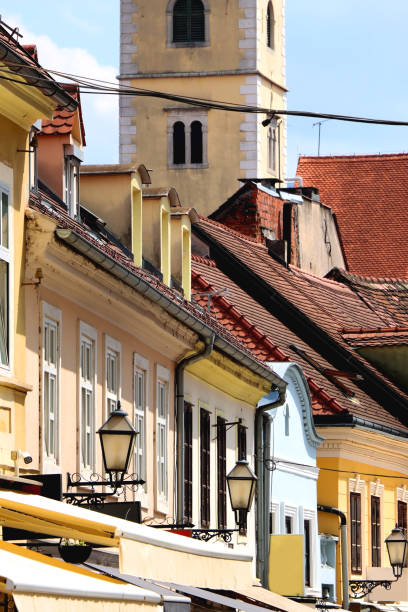 istock Colorful Facades in Zagreb, Croatia 1404700579