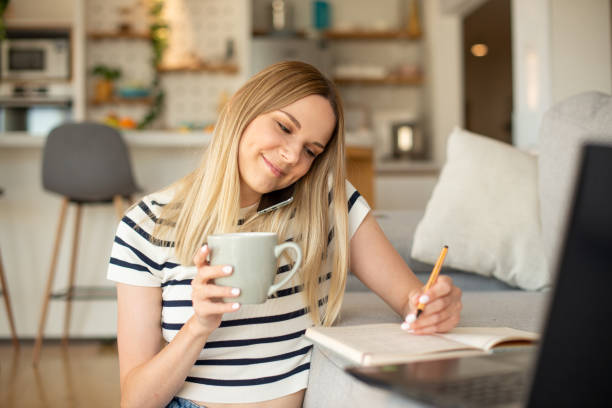 istock Woman working from home 1404701611