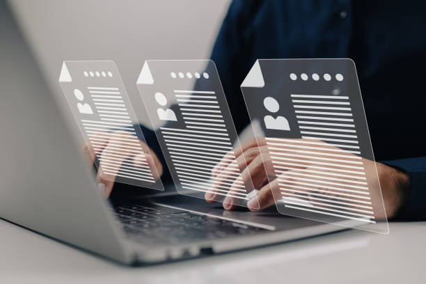 istock Job hiring and online recruitment concepts agency interview select a resume process. 1404701922