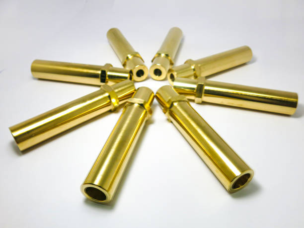 istock 8 round gold brass ingots perforated in the center placed in a circle 1404703502