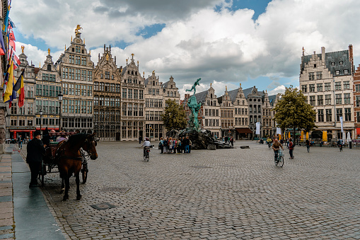 In the photos you can see buildings, squares, parks and objects of the places most frequented by tourists in Belgium. The photos were taken on a summer day. It can. observe some people frequenting the places
