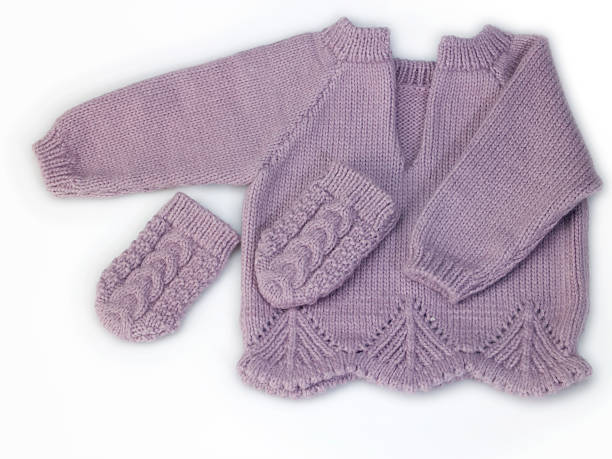 istock children's knitted wear: mittens and jacket 140470497