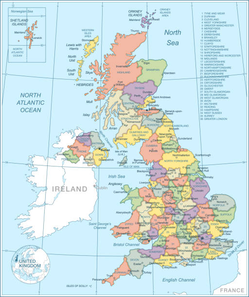 istock Map of United Kingdom - highly detailed vector illustration 1404705205