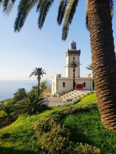 Coastal view of where the Atlantic meets the Mediterranean