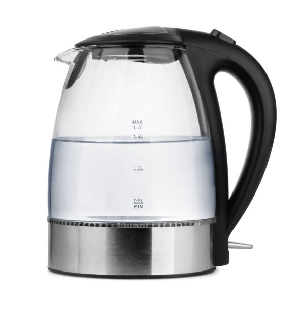 istock Glass electric kettle with  water 1404712833