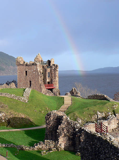 castelo de urquhart - urquhart castle - fotografias e filmes do acervo