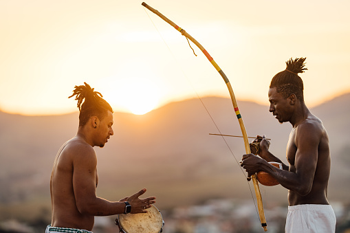 Series of young capoeira practitioners from the rural area of the state of Rio de Janeiro, Brazil