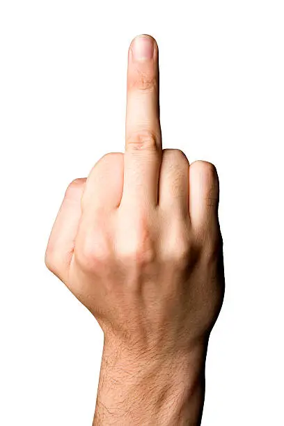 Photo of middle finger