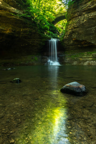 istock Cascade Falls on a Summer morning.  Matthiessen State Park, Illinois, USA.