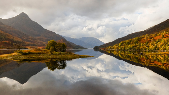 Panoramic View of Loch Leven, Scotland