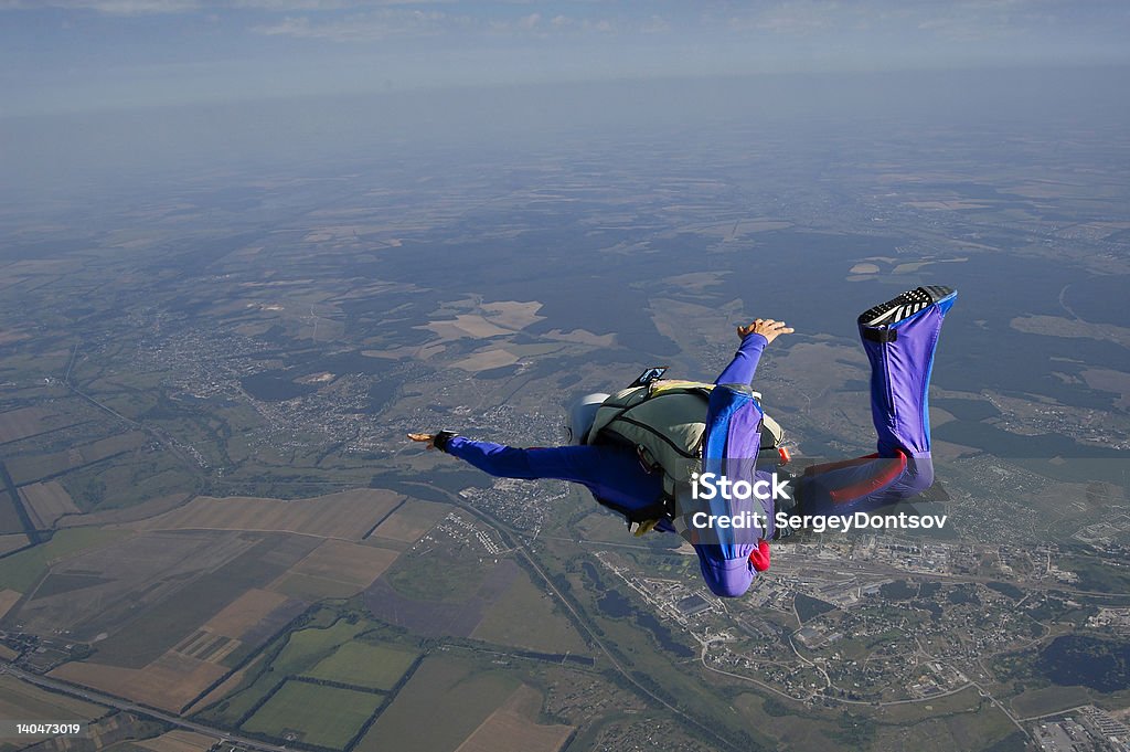 Skydiver - Lizenzfrei Fallschirmsport Stock-Foto