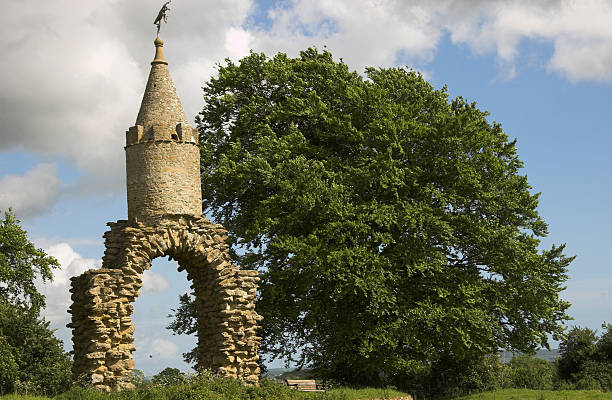 gate tower stock photo