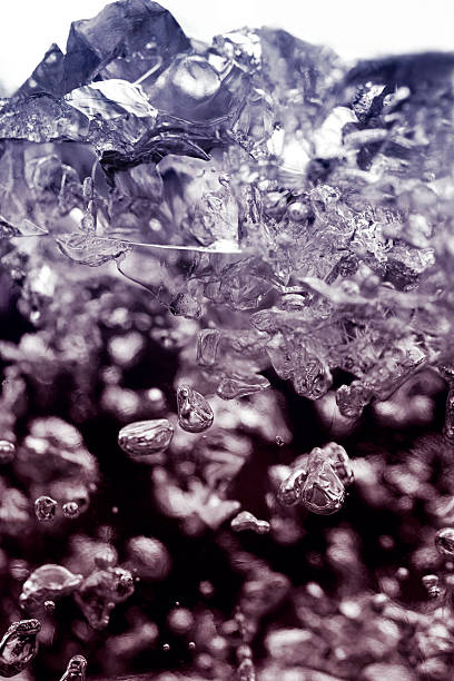 Frozen bubbles stock photo