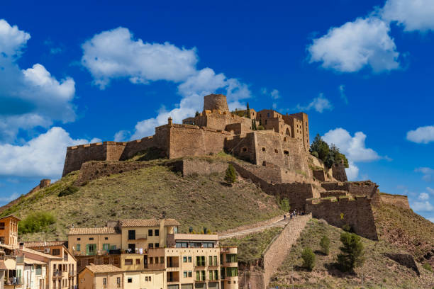 The old castle of Cardona build on a mountain in Catalonia, Spain