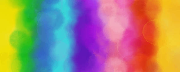 istock Colorful Rainbow Watercolor Background. Watercolor strokes design element. Multi colored colored hand painted abstract texture. Abstract Wall Texture with Color Brush Strokes. Grunge, Sketch, Graffiti, Paint, Watercolor, Sketch. Grunge Vector Background. 1404736776