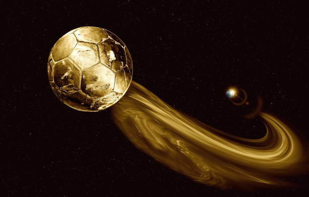 Galactic Golden Ball. Concept of victory.