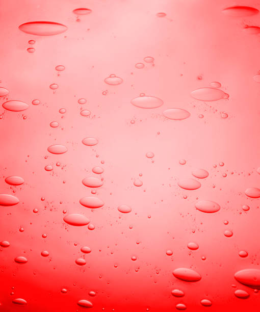 Wet Red Surface stock photo