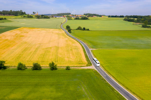 istock Aerial View of Idyllic Spring Landscape 1404740019