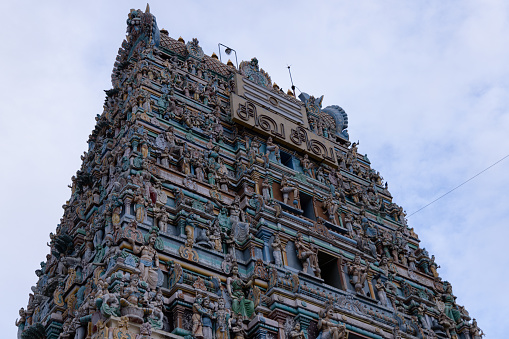 Kovilpatti, Tamilnadu India - May 16 2022: Shenbahavalli amman kovil or Sri Poovananathar Swamy Temple in kovilpatti