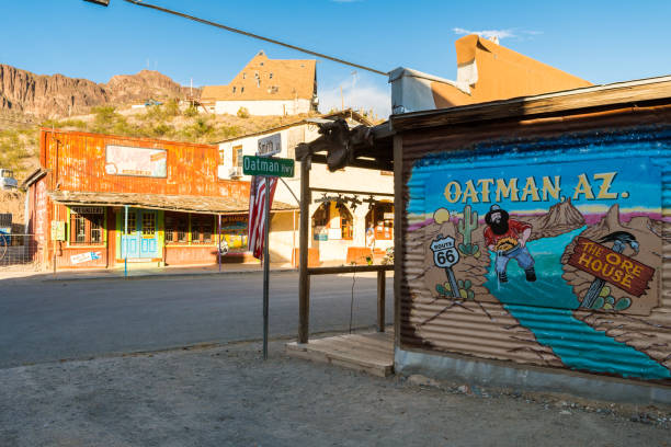 oatman, Arizona. 27 th August, 2017: street view of oatman town