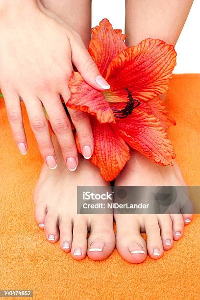 Feet With Pedicure Stock Photo - Download Image Now - Adult, Beautiful People, Beauty