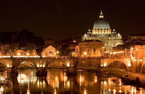 istock St. Peter's Basilica and a bridge on Tiber River 140474978