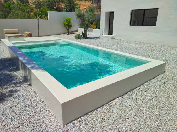 Free Stock Photo of Sunlit pool with a metal water feature | Download ...