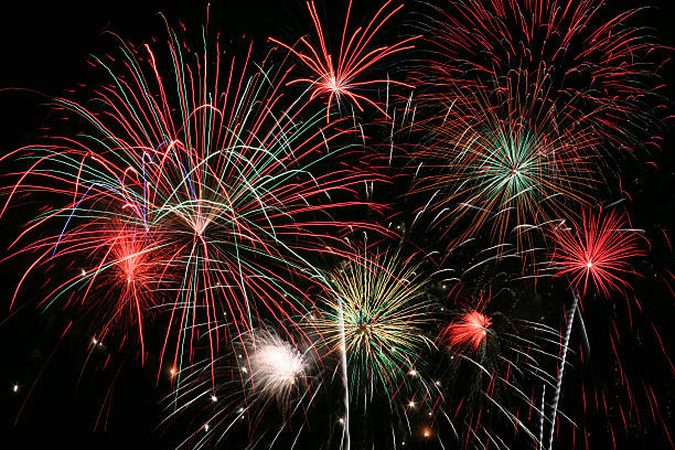 fogos de artifício grand finale - fireball big bang fire exploding - fotografias e filmes do acervo