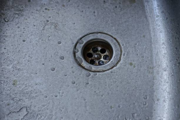 istock metal wet sink with a round spout in the kitchen 1404752714