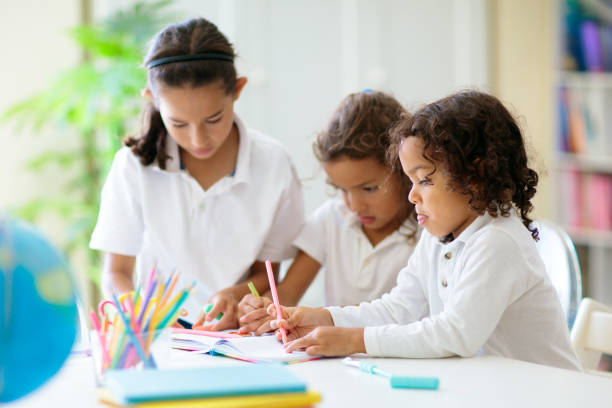 istock Kids back to school. Group of children. 1404754546