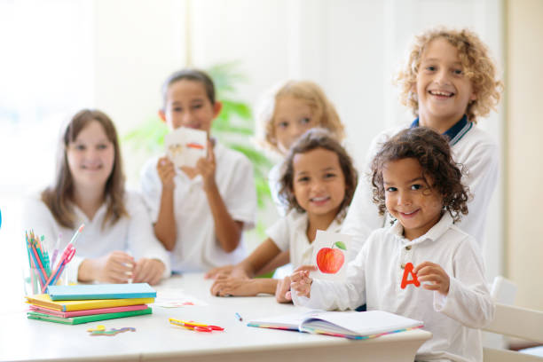istock Kids back to school. Group of children. 1404754587